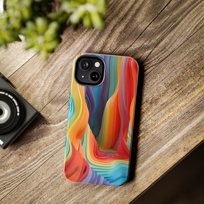 Rainbow Stripes Tough Phone Case