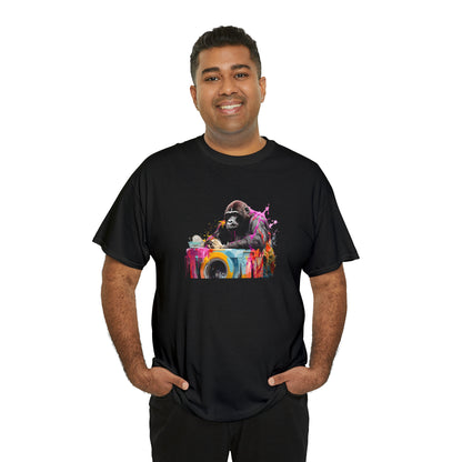 Gorilla Doing Laundry Unisex Heavy Cotton Tee