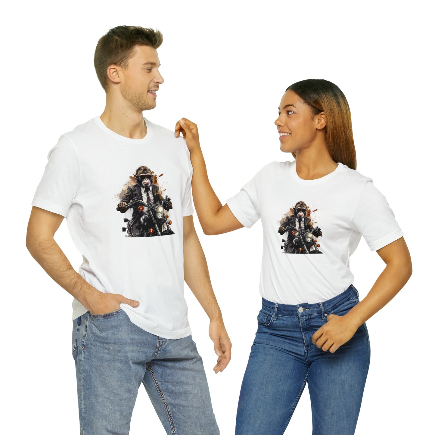 Monkey in Suit: The Gun-Toting Biker Tee