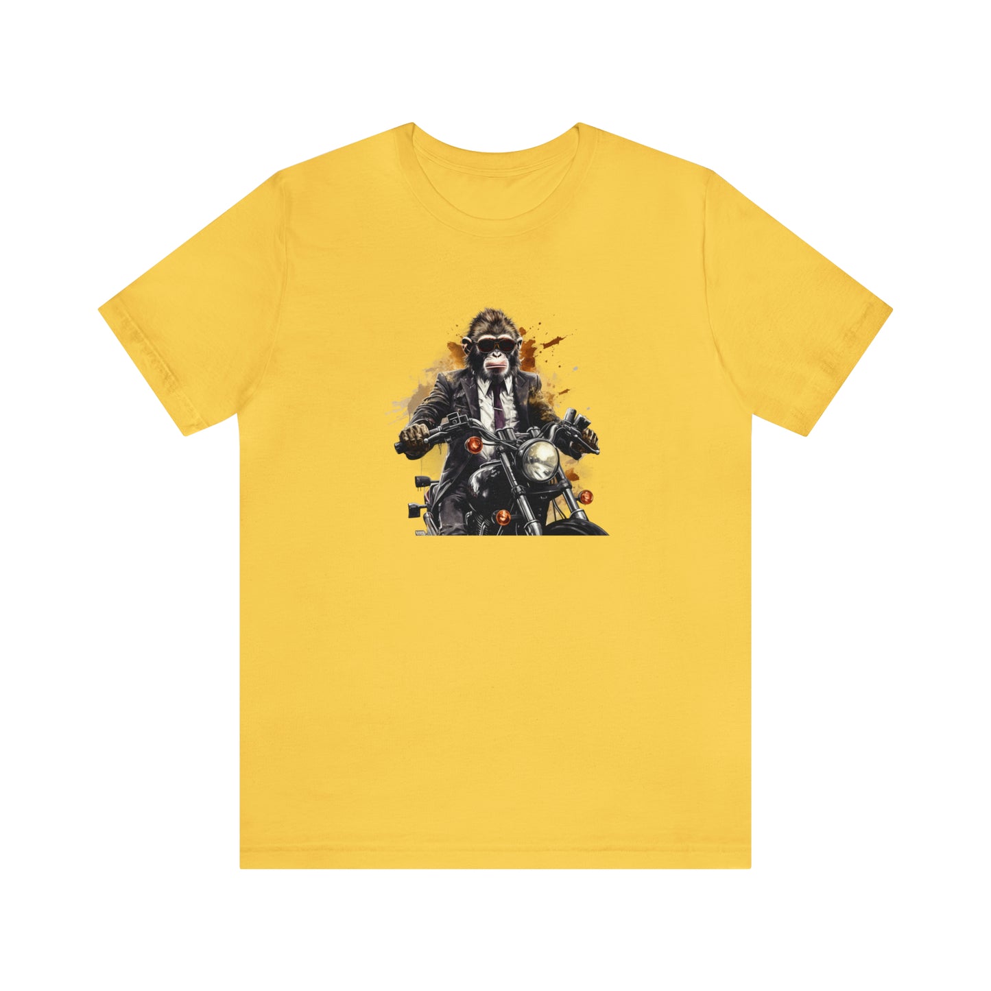 Monkey in Suit: The Gun-Toting Biker Tee