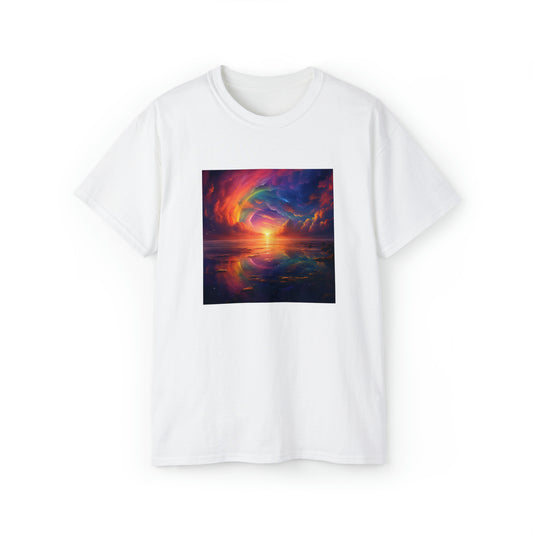 Rainbow Sunset Unisex Ultra Cotton Tee