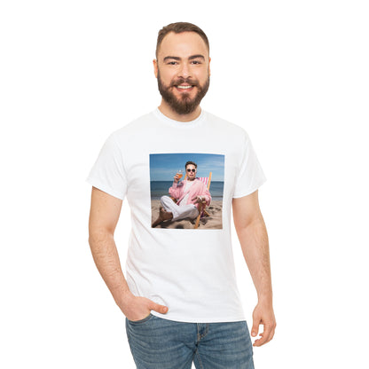 Elon Musk Beach Vibes Unisex Heavy Cotton Tee