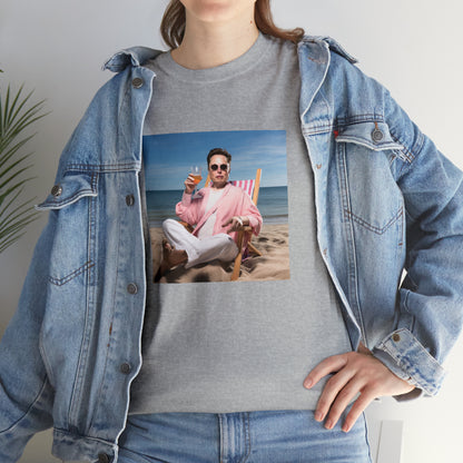 Elon Musk Beach Vibes Unisex Heavy Cotton Tee