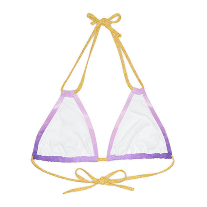 Light Purple Triangle Bikini Top Swimwear