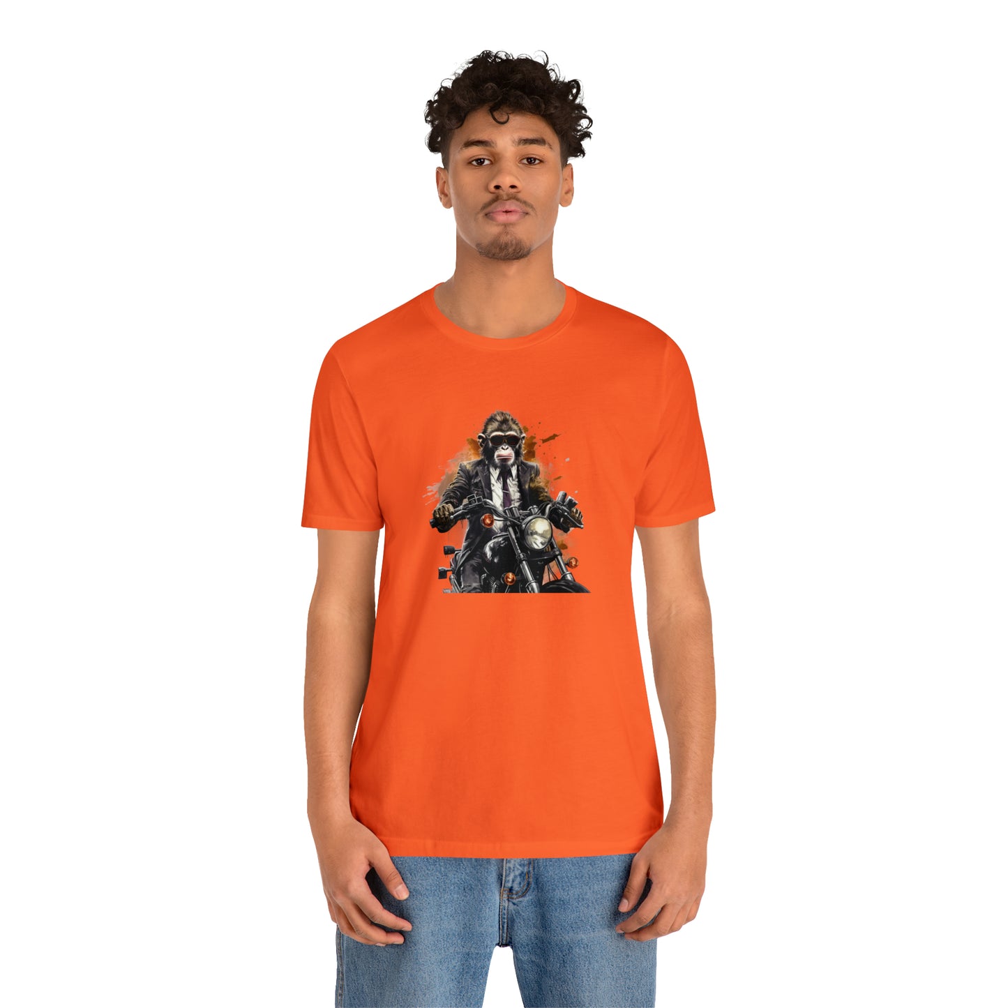 Monkey in Suit: The Gun-Toting Biker Tee