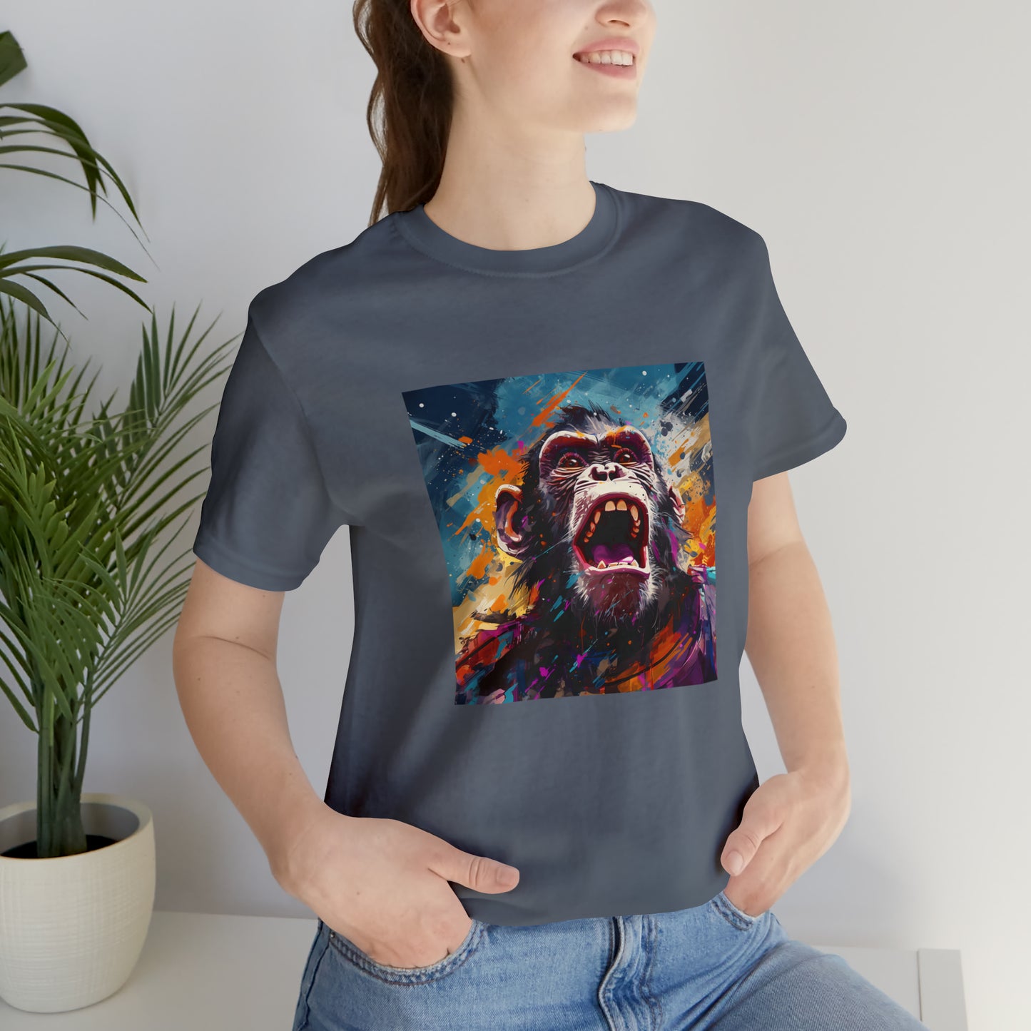 Monkey Abstract Unisex Jersey Tee