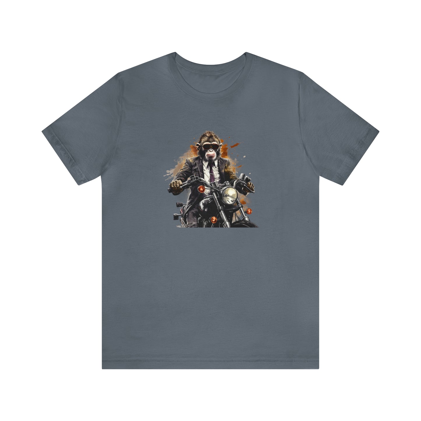 Monkey in Suit: The Gun-Toting Biker Tee