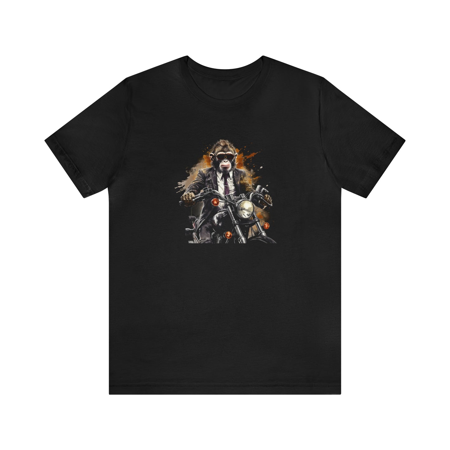 Monkey in Suit: The Gun-Toting Biker Tee