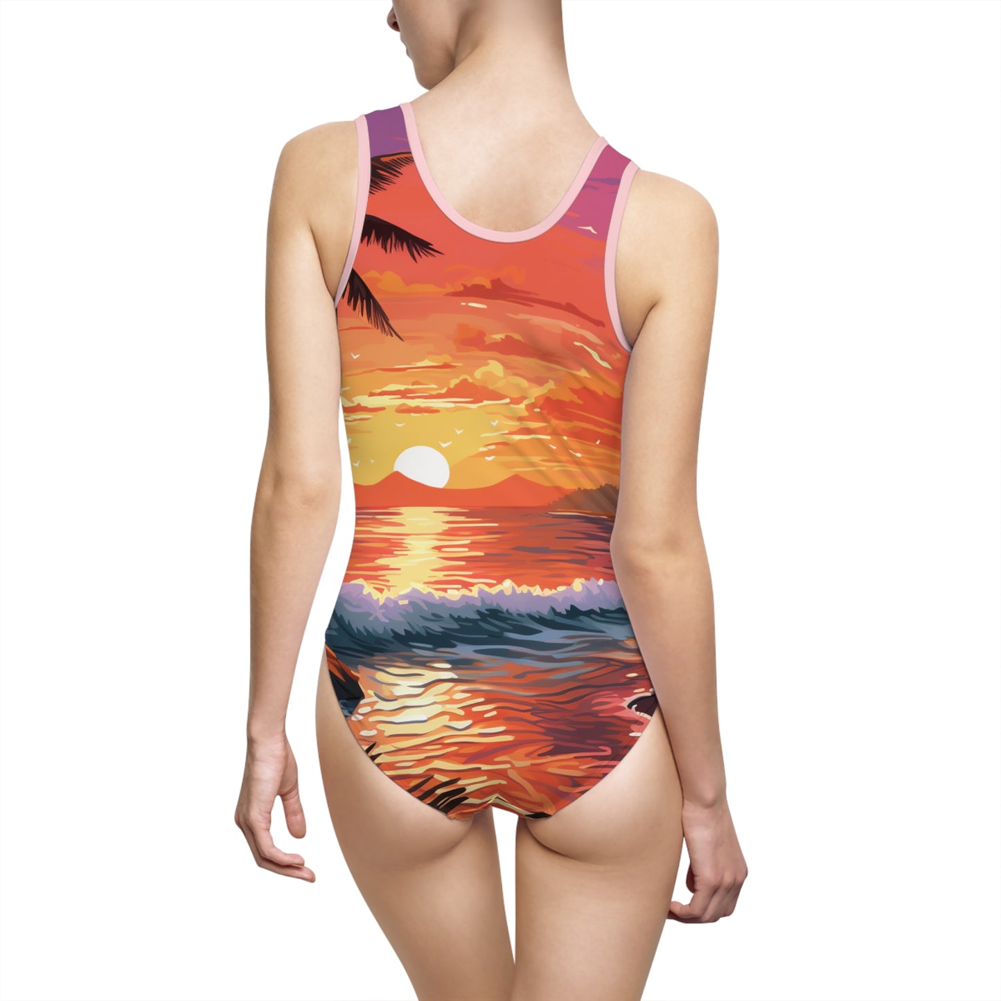 Tropical Sunset Women's One-Piece Swimsuit