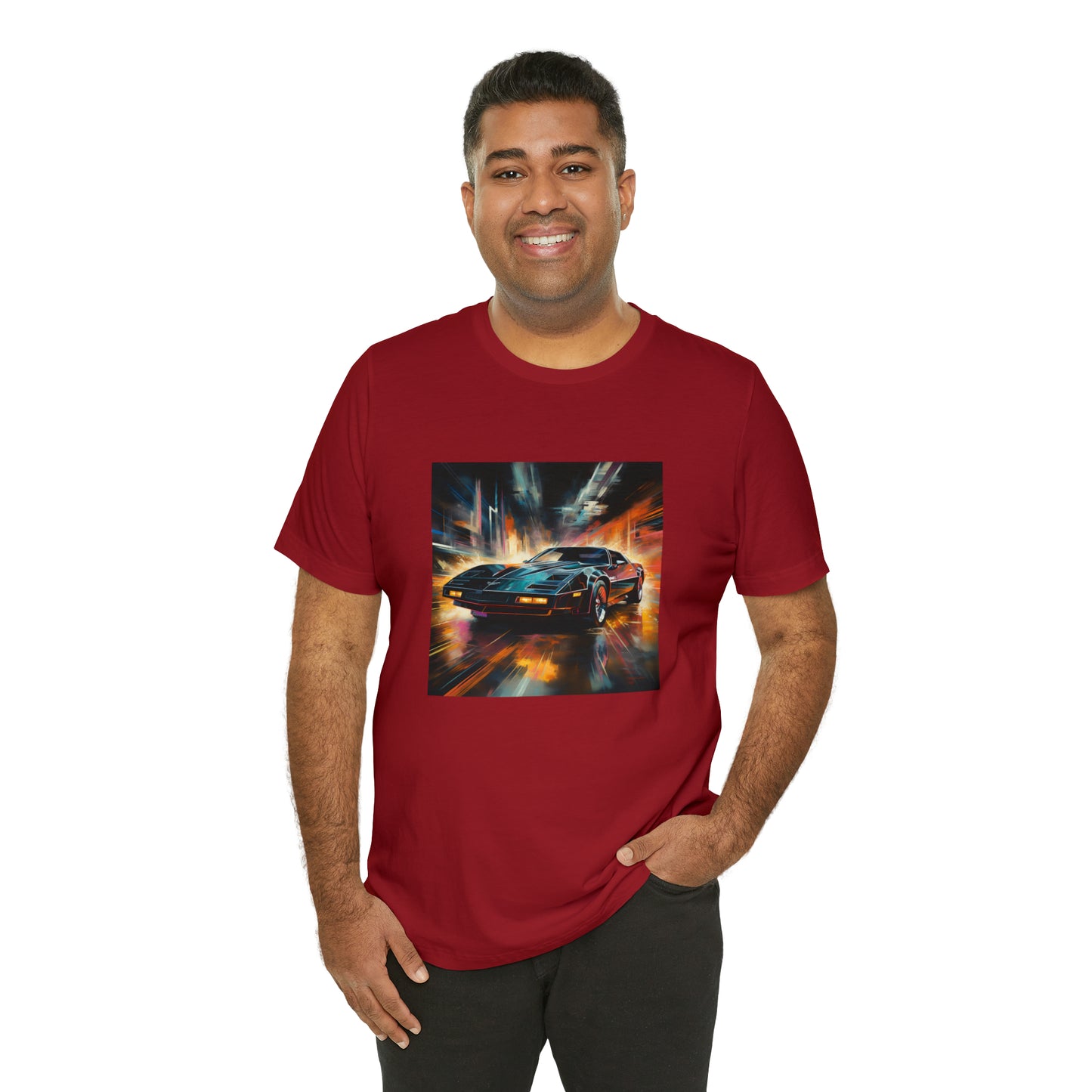 Knight Rider Abstract Unisex Jersey Short Sleeve Tee