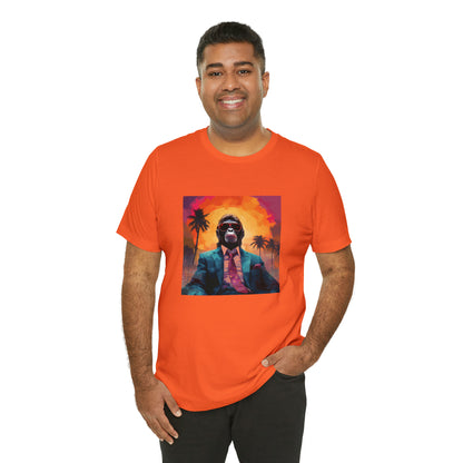 Miami Sunset Monkey Unisex Jersey Tee