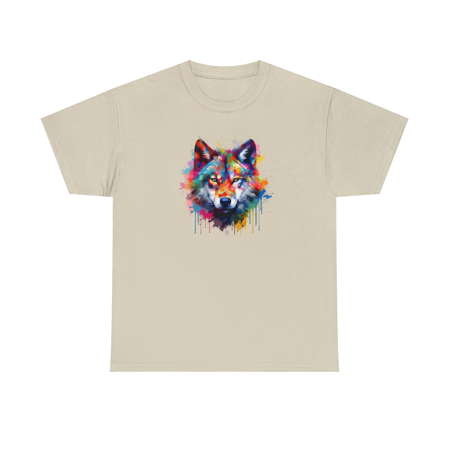 Wolf Abstract Unisex Heavy Cotton Tee