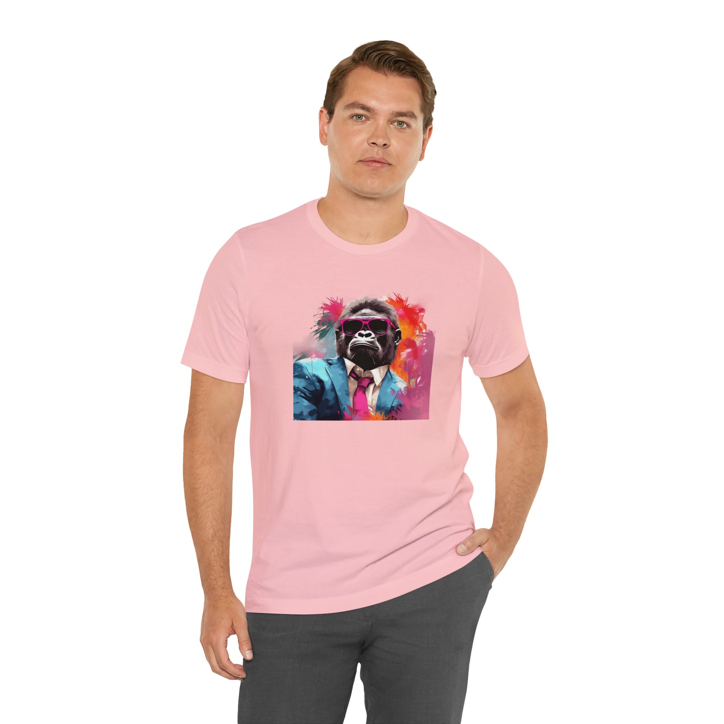 Miami Vice Gorilla - Unisex Jersey Short Sleeve Tee