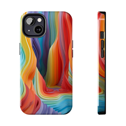 Rainbow Stripes Tough Phone Case