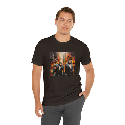 Apes in the City - Abstract Unisex Jersey Short Sleeve Tee