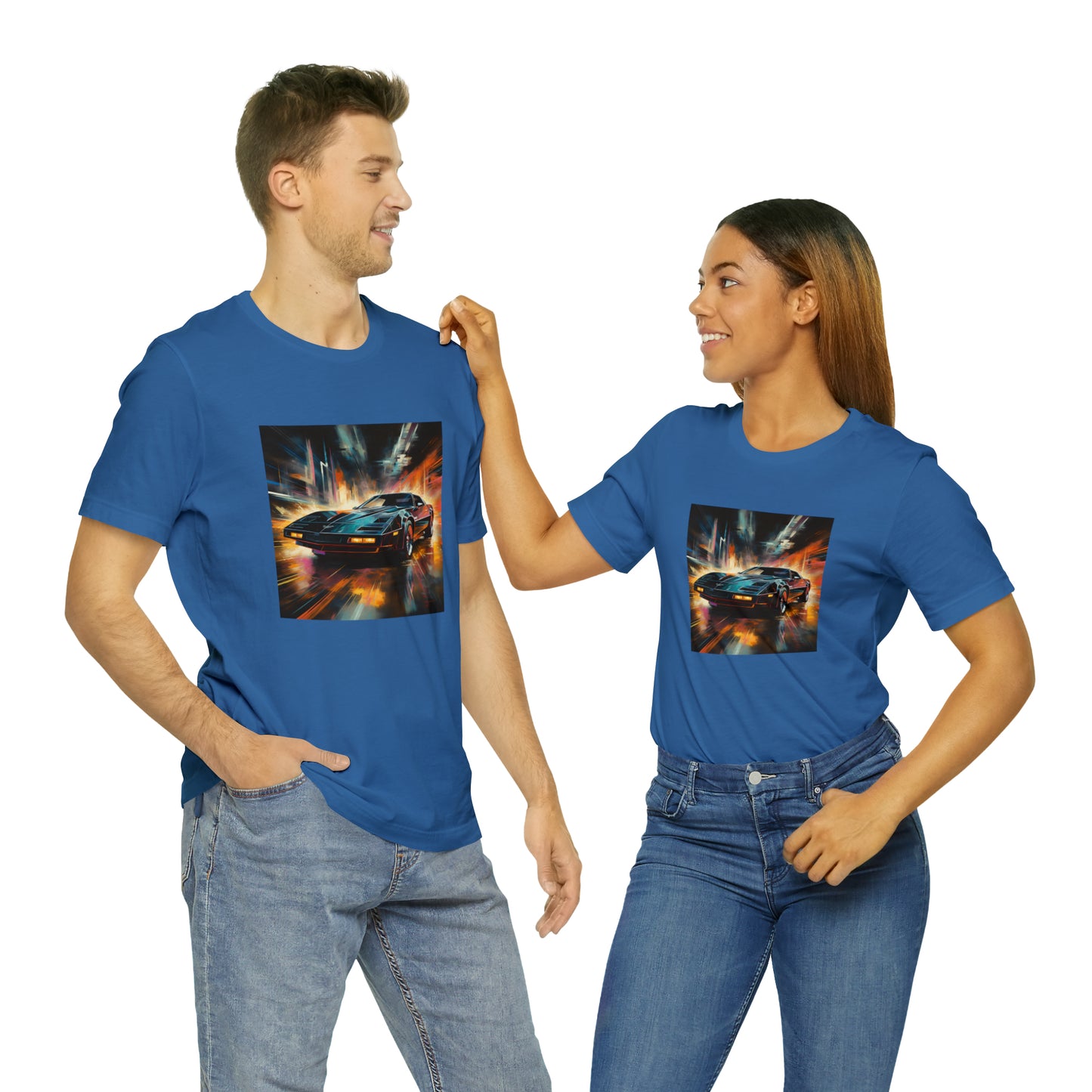 Knight Rider Abstract Unisex Jersey Short Sleeve Tee