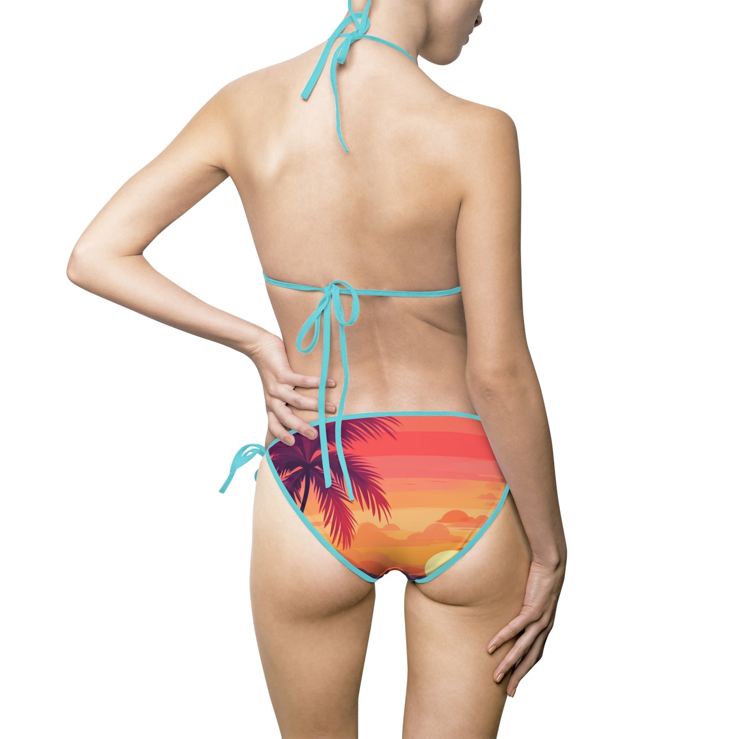 Tropical Sunset Women's Bikini Swimsuit