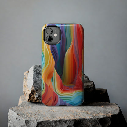 Rainbow Stripes Tough Phone Case