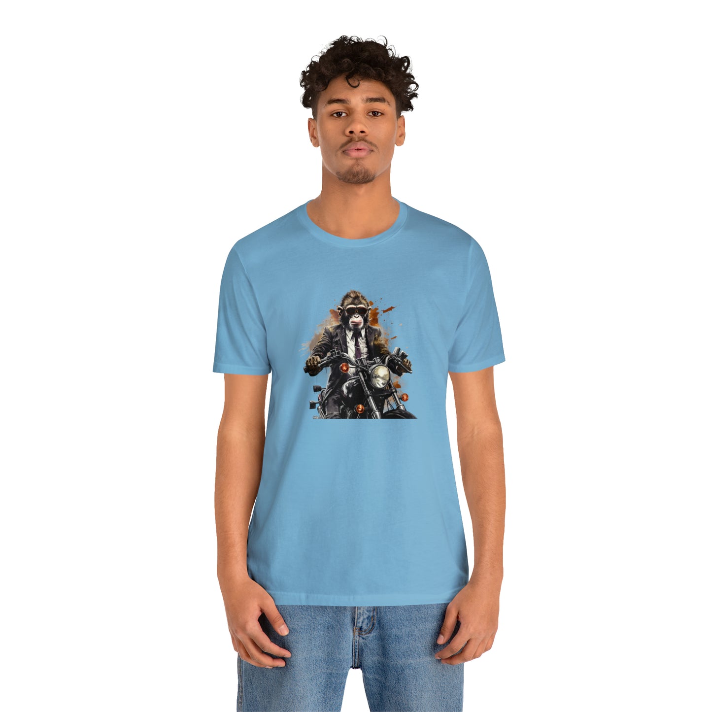 Monkey in Suit: The Gun-Toting Biker Tee