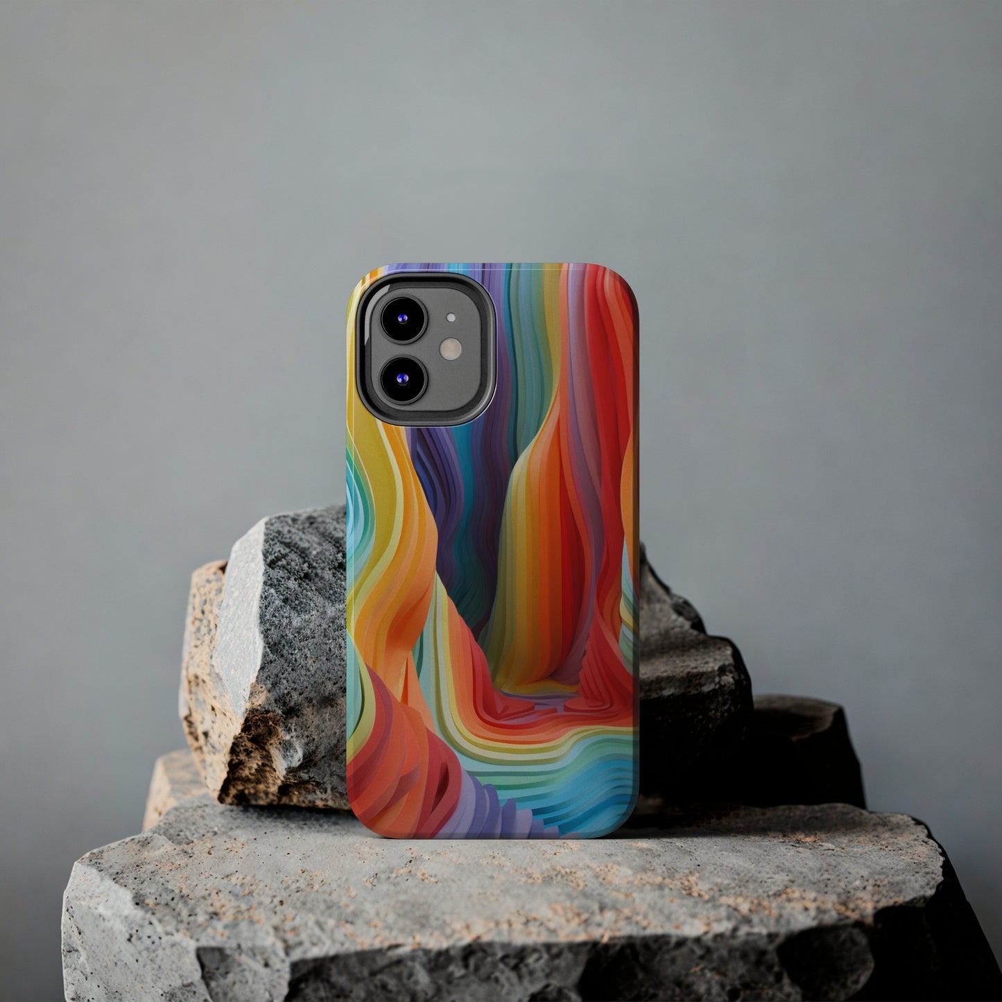 Rainbow Stripes Tough Phone Case