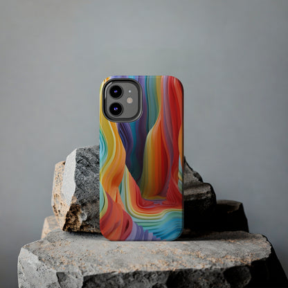 Rainbow Stripes Tough Phone Case