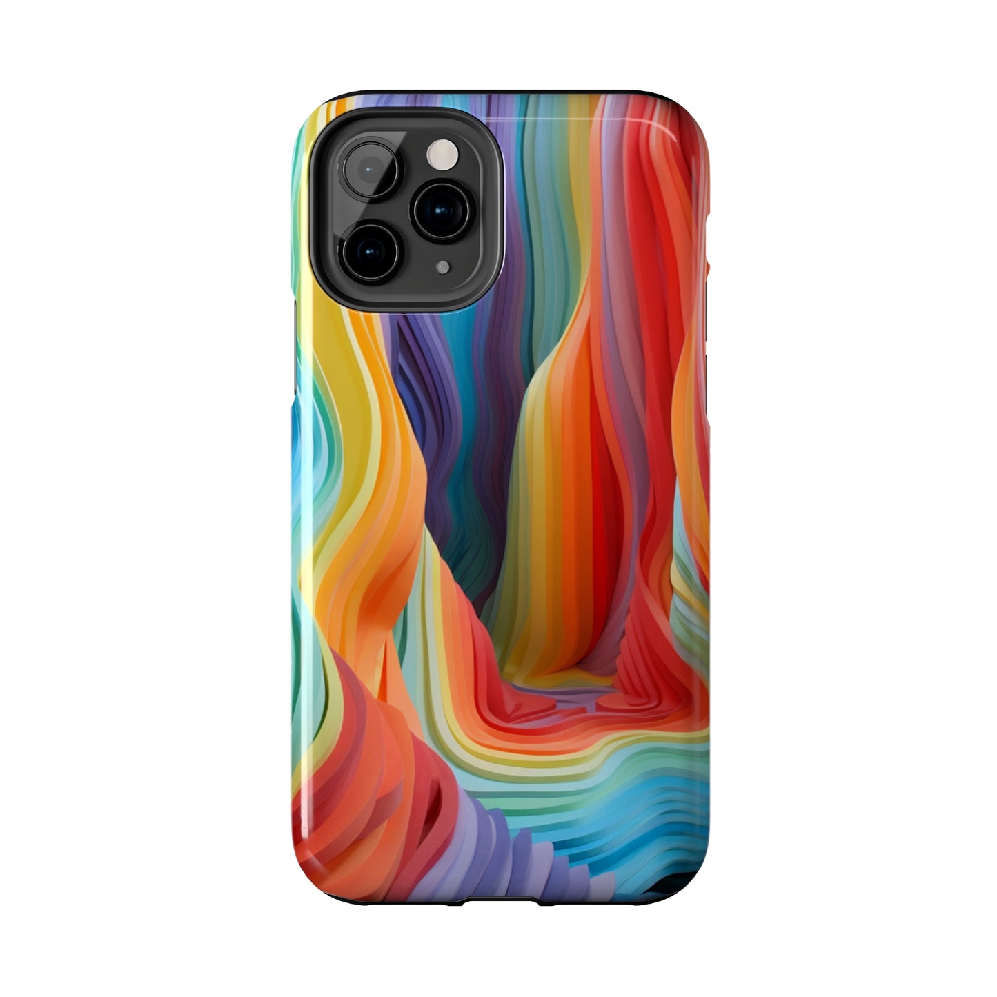 Rainbow Stripes Tough Phone Case