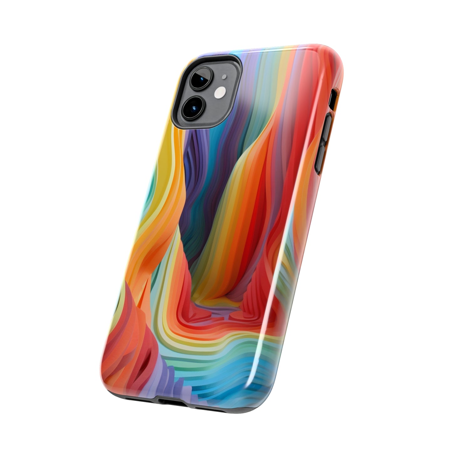 Rainbow Stripes Tough Phone Case