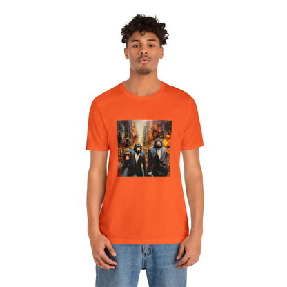 Apes in the City - Abstract Unisex Jersey Short Sleeve Tee