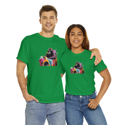 Gorilla Doing Laundry Unisex Heavy Cotton Tee