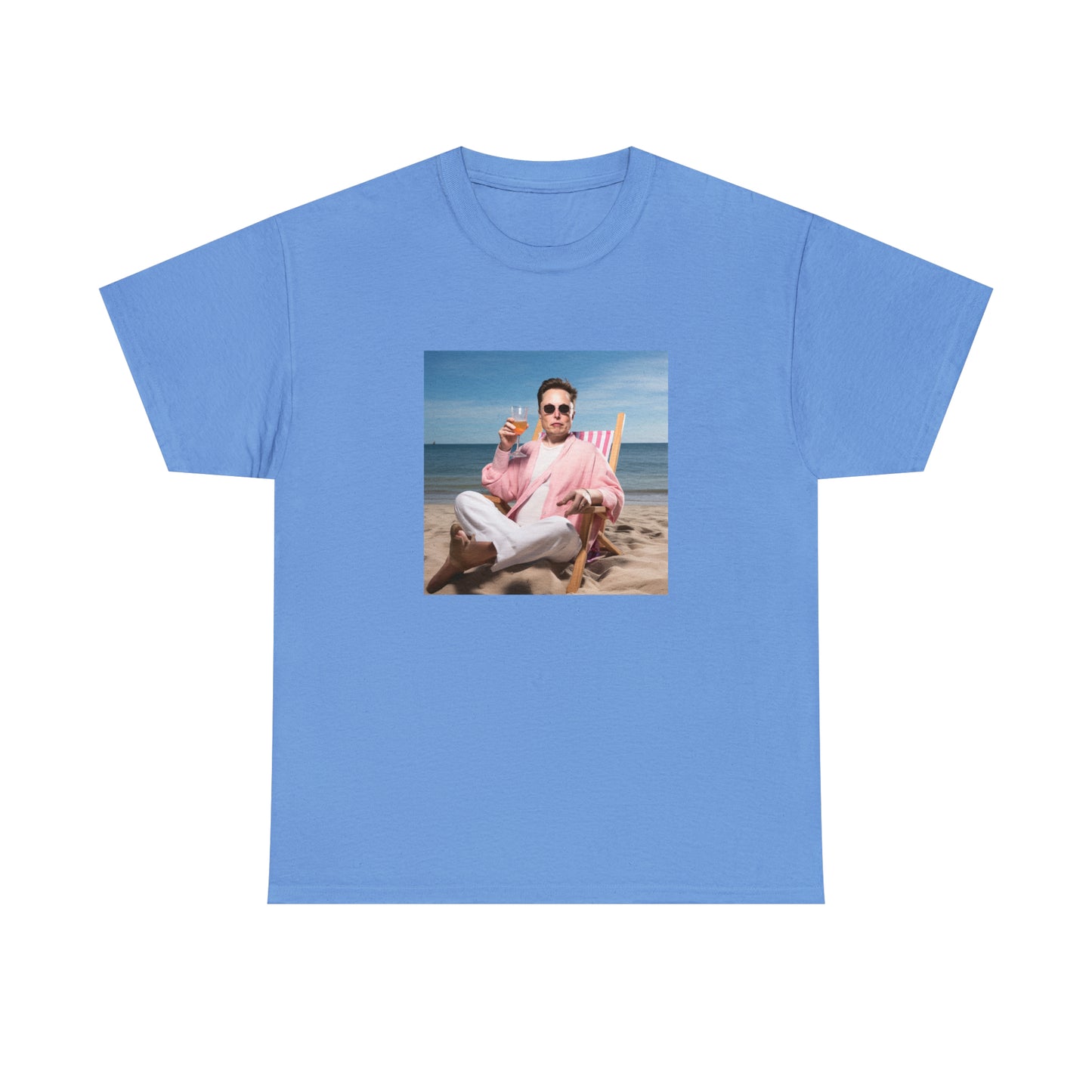 Elon Musk Beach Vibes Unisex Heavy Cotton Tee