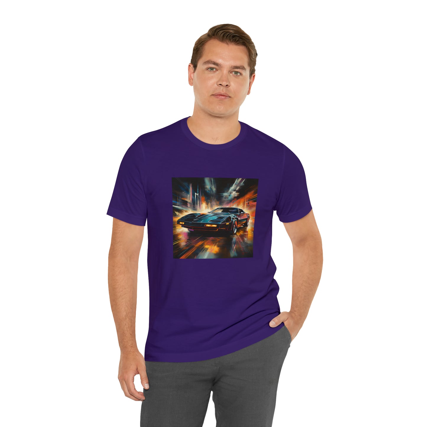 Knight Rider Abstract Unisex Jersey Short Sleeve Tee