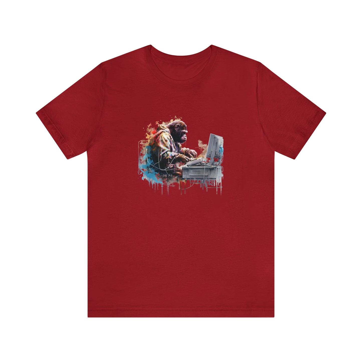 Ape Fixing Computer Unisex Tee