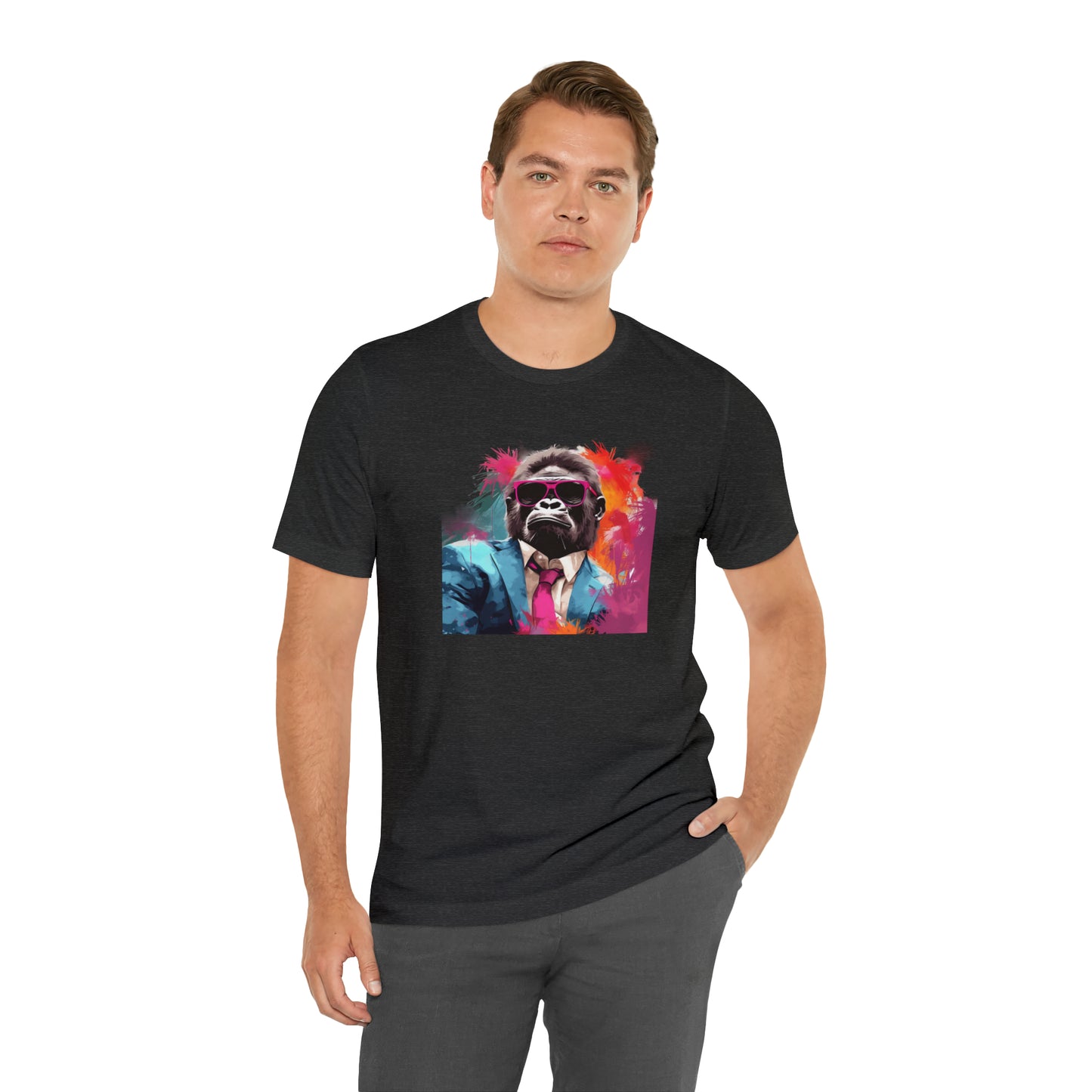 Miami Vice Gorilla - Unisex Jersey Short Sleeve Tee