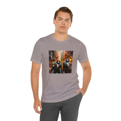 Apes in the City - Abstract Unisex Jersey Short Sleeve Tee