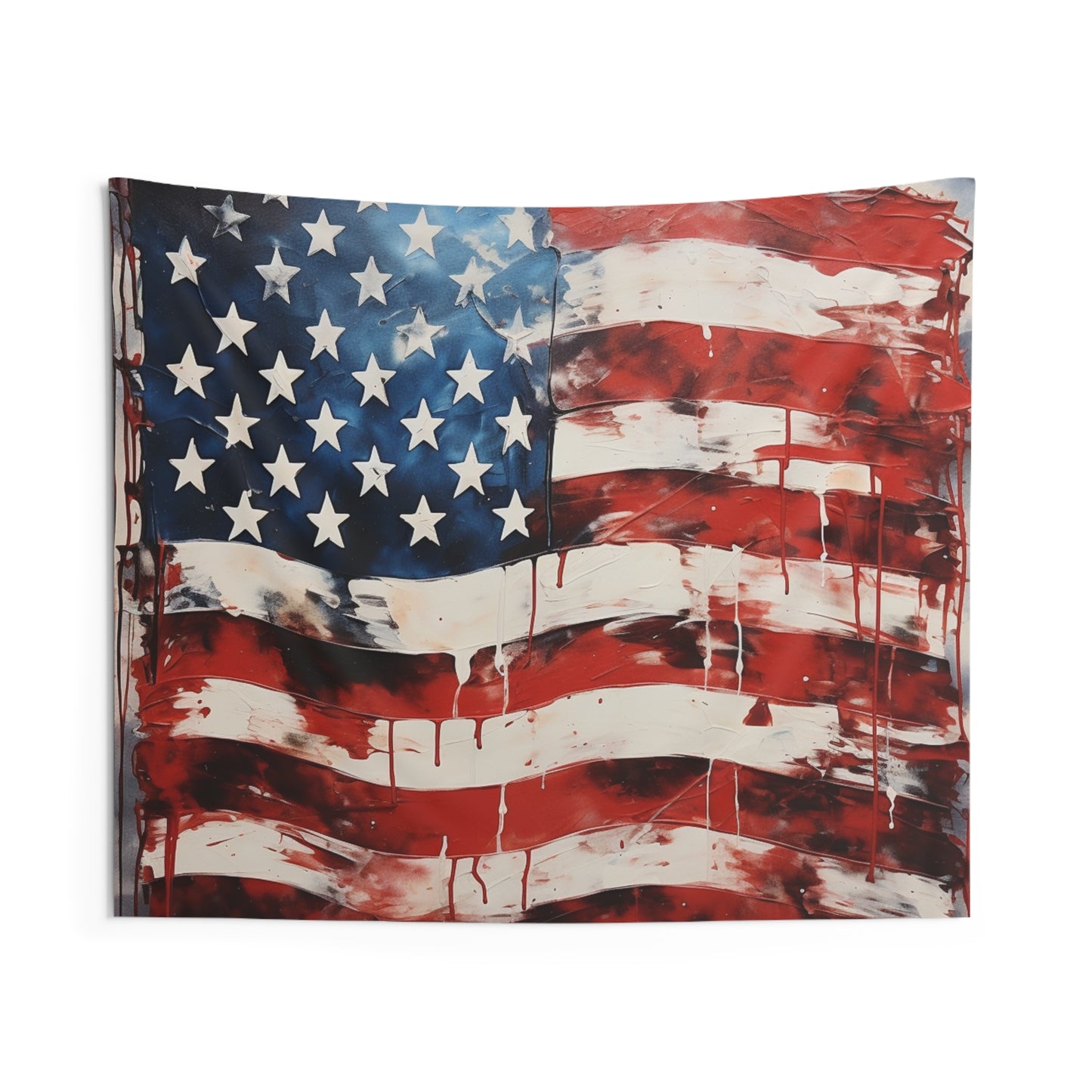 USA Flag Indoor Wall Tapestry - Patriotic Home Decor