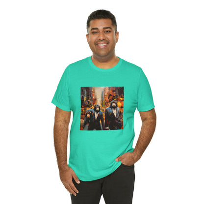 Apes in the City - Abstract Unisex Jersey Short Sleeve Tee