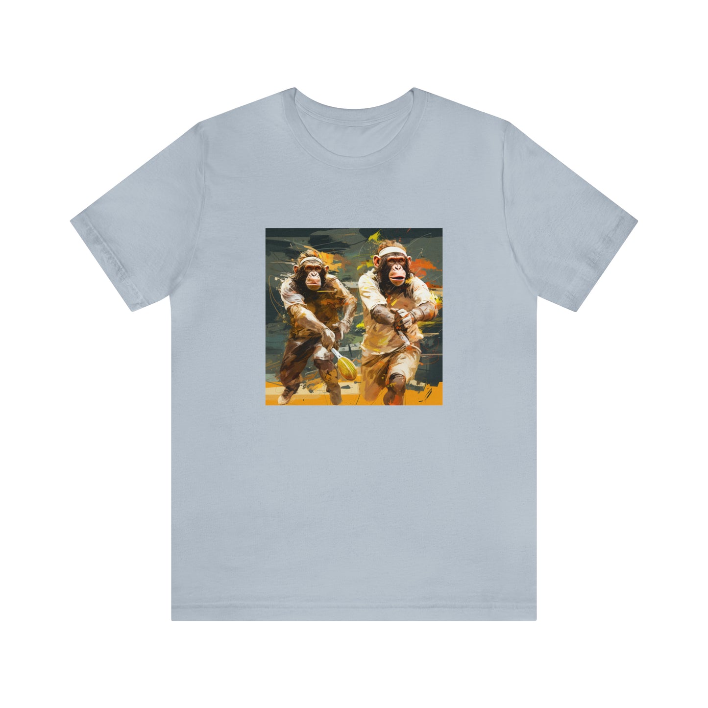 Monkey Tennis Match Unisex Jersey Short Sleeve Tee