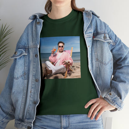 Elon Musk Beach Vibes Unisex Heavy Cotton Tee