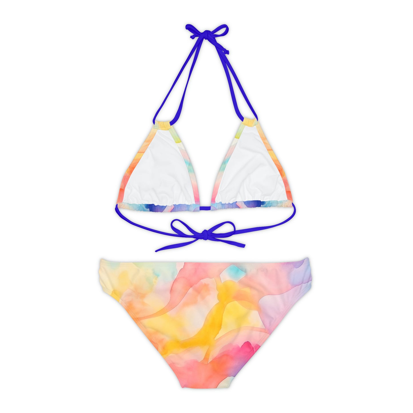 Watercolor Strappy Bikini Set