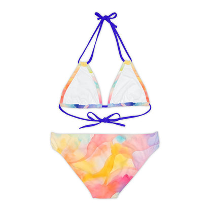 Watercolor Strappy Bikini Set