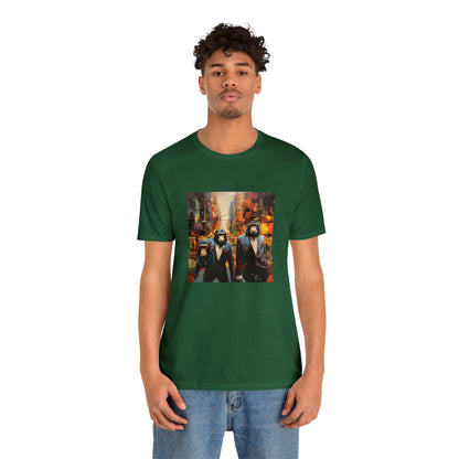 Apes in the City - Abstract Unisex Jersey Short Sleeve Tee