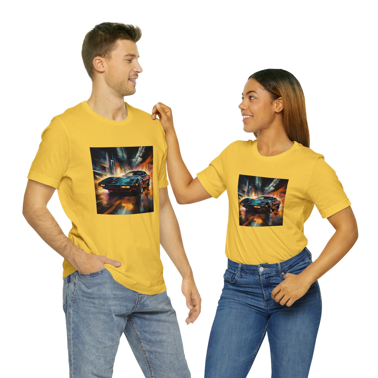 Knight Rider Abstract Unisex Jersey Short Sleeve Tee