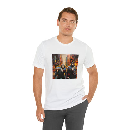 Apes in the City - Abstract Unisex Jersey Short Sleeve Tee