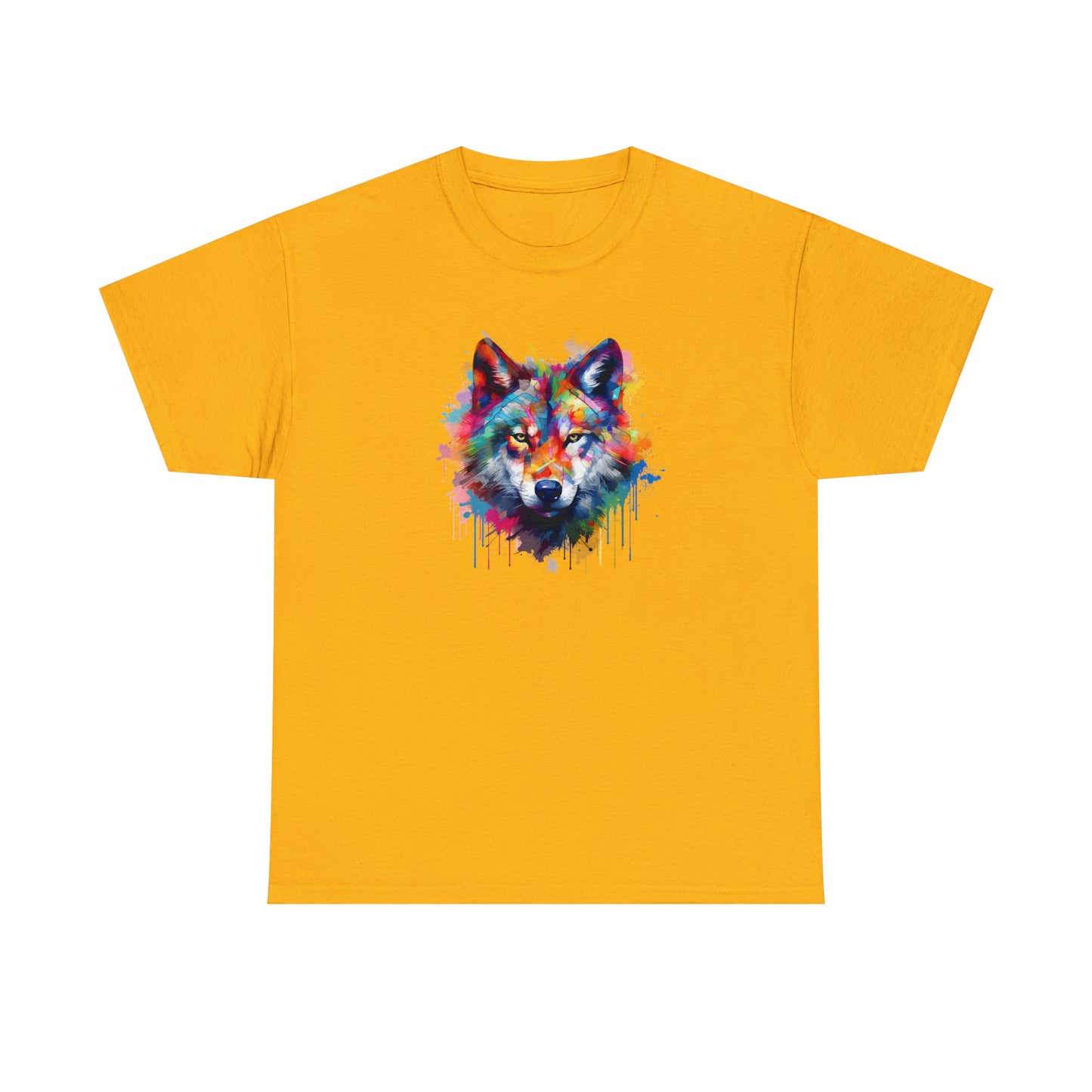 Wolf Abstract Unisex Heavy Cotton Tee