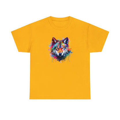 Wolf Abstract Unisex Heavy Cotton Tee