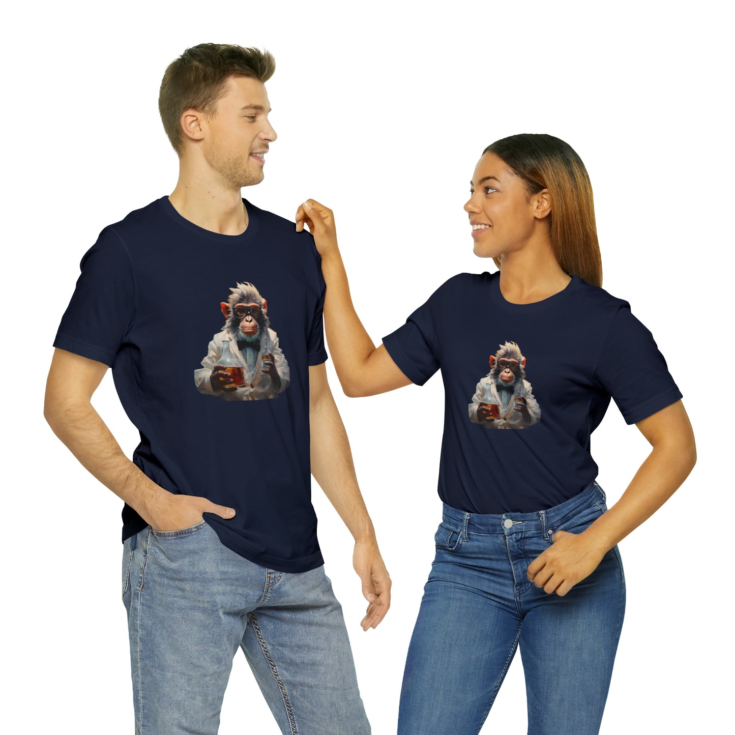 Monkey Scientist Unisex Jersey Short Sleeve Tee