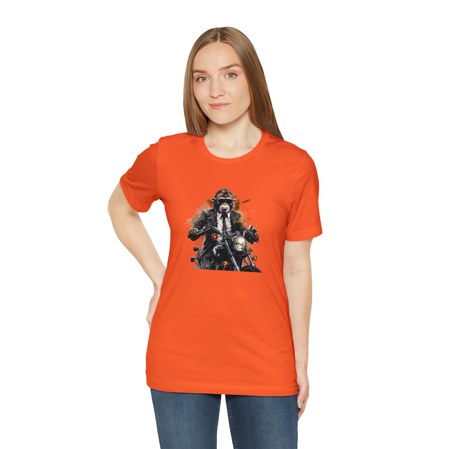 Monkey in Suit: The Gun-Toting Biker Tee