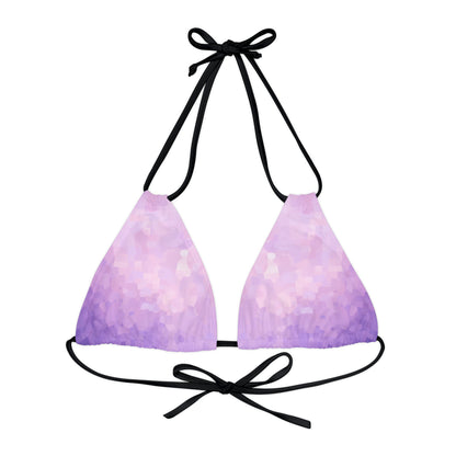 Light Purple Triangle Bikini Top Swimwear