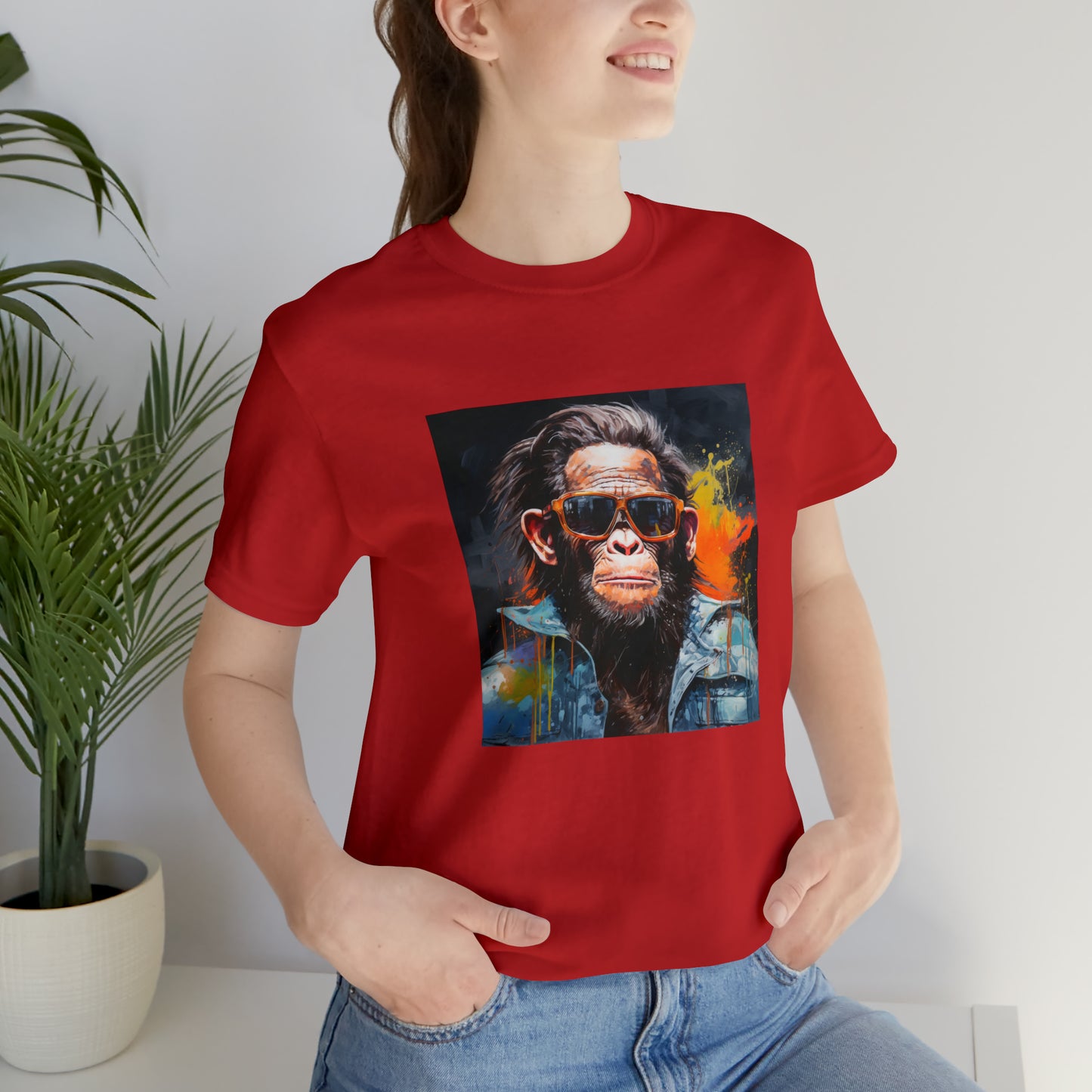 Terminator Monkey Unisex Short Sleeve Tee