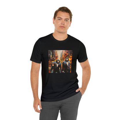 Apes in the City - Abstract Unisex Jersey Short Sleeve Tee